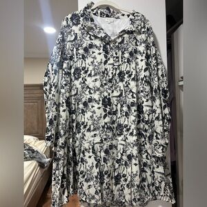 Black and White animal pattern dress